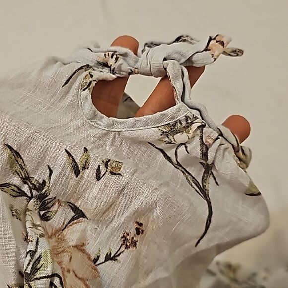 Zara Blue Flower Dress Maxi - medium - Picture 8 of 8